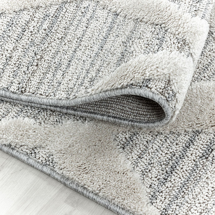 Scandinavisch vloerkleed - Pitea Diamond Grijs | Comfortabel