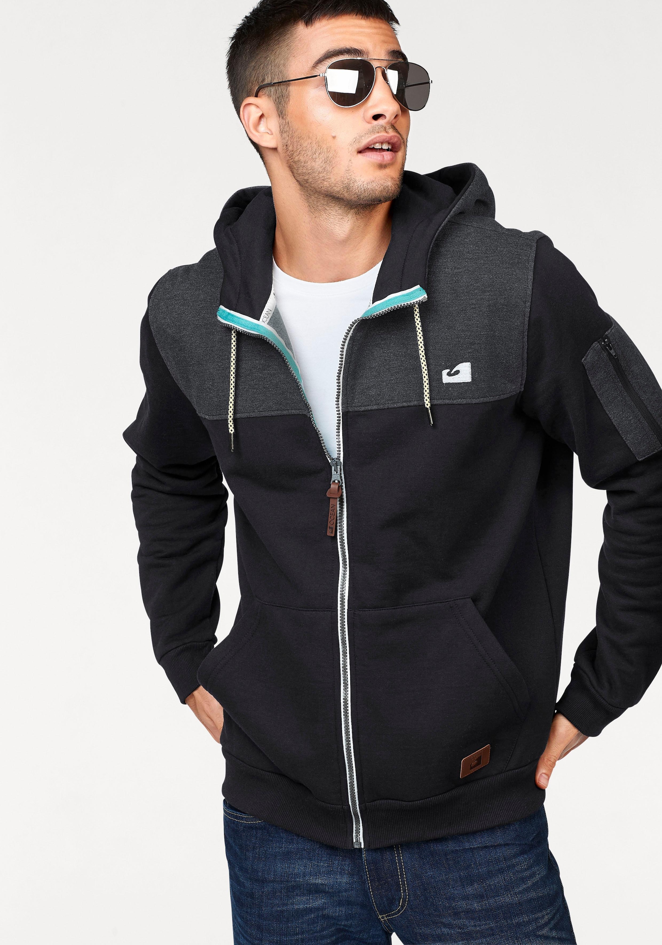Ocean Sportswear Sweatjacke Innen weich angeraut
