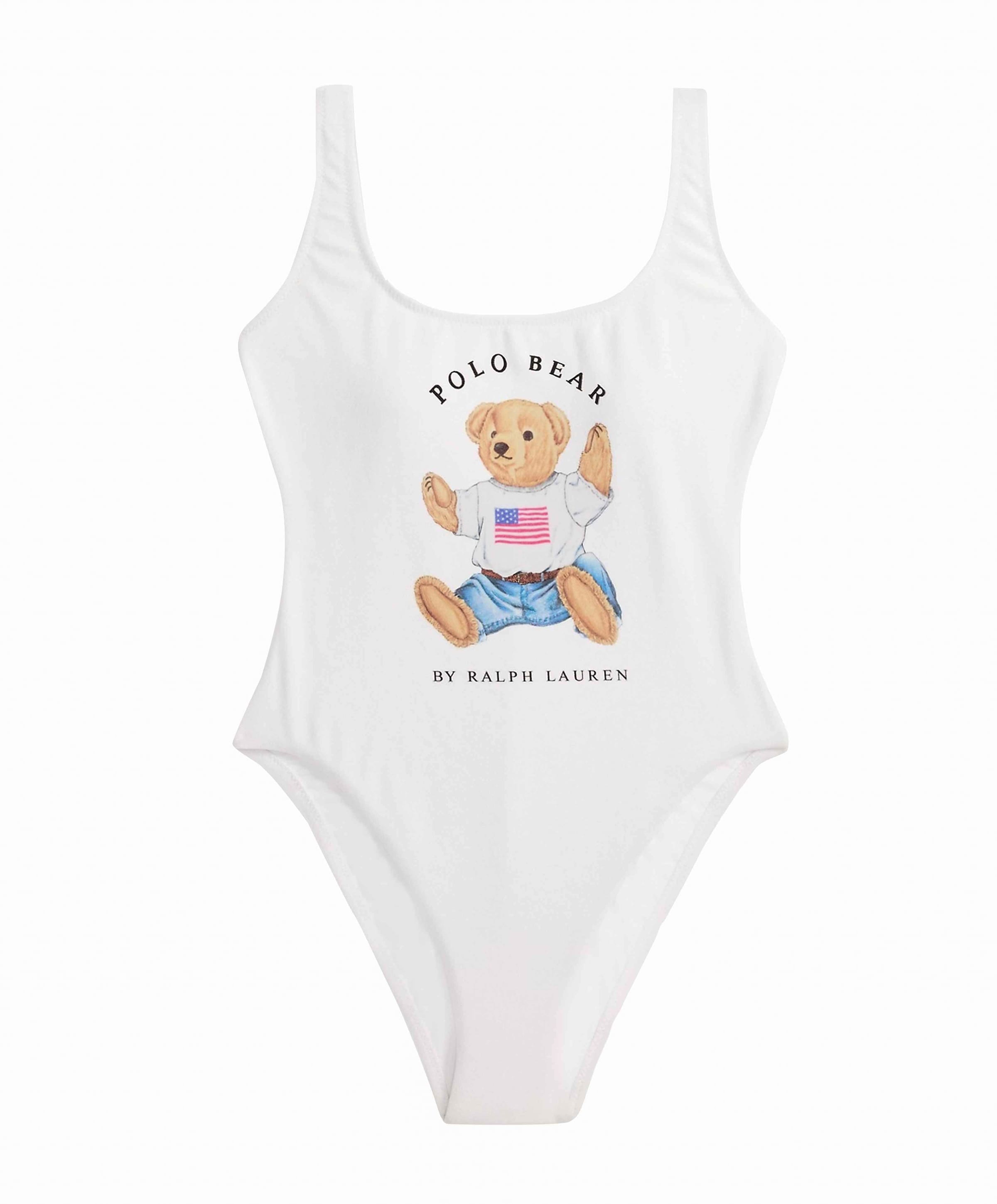 Ralph Lauren Dames badpak wit