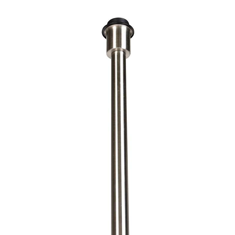 Moderne vloerlamp staal zonder kap - Simplo