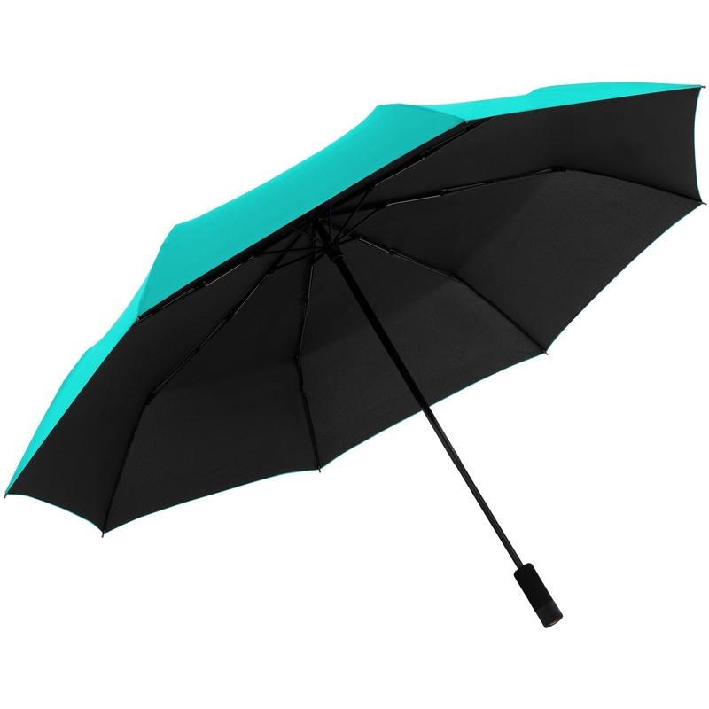 Knirps Regenschirm XXL Compact Heat Shield, türkis/schwarz