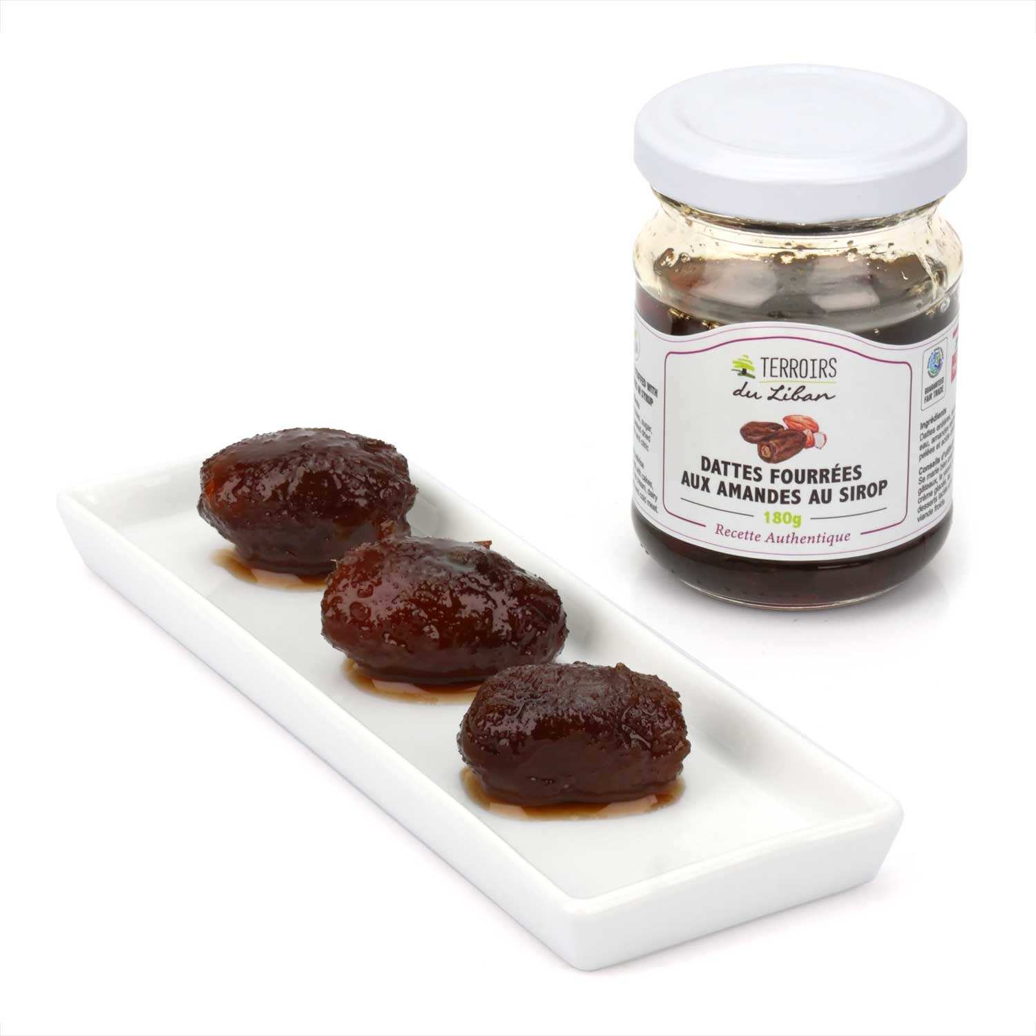 Dattes aux amandes au sirop du Liban