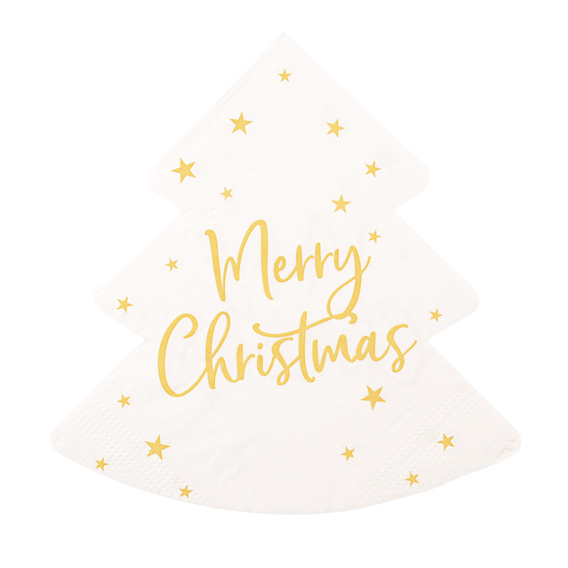 12 serviettes papier 'Merry Christmas'