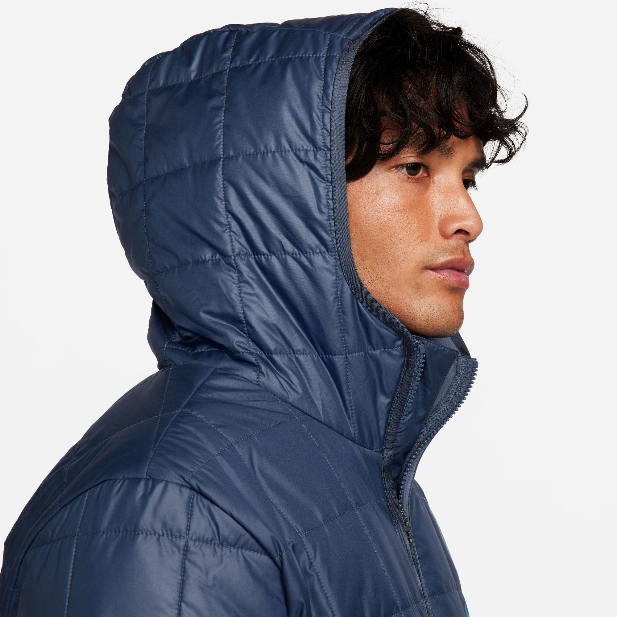 Nike FC Barcelona Mens Nike Soccer Synthetic Fill Jacket