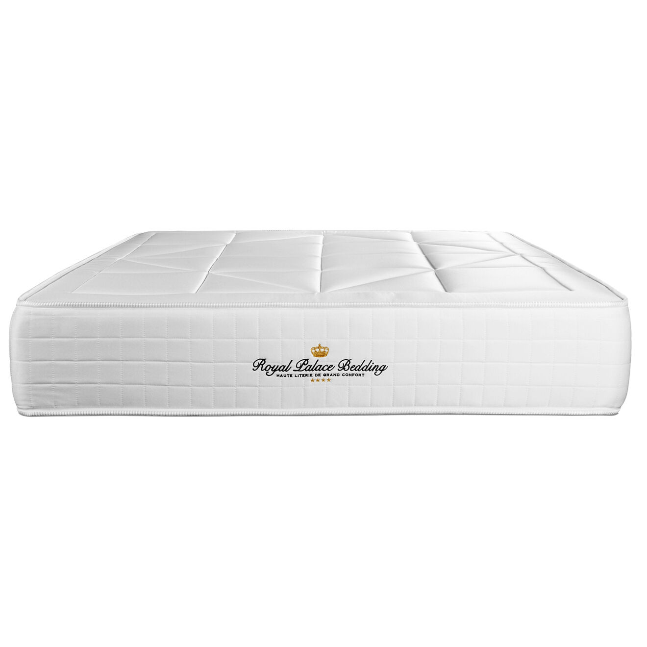 Royal Palace Bedding Ensemble matelas ressorts ensachés & mémoire de forme + sommier Windsor noir - 140x200 cm