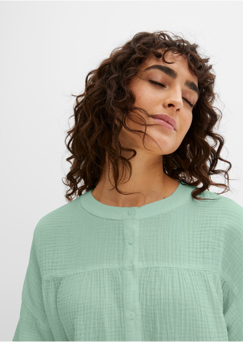 Tunique-blouse en mousseline