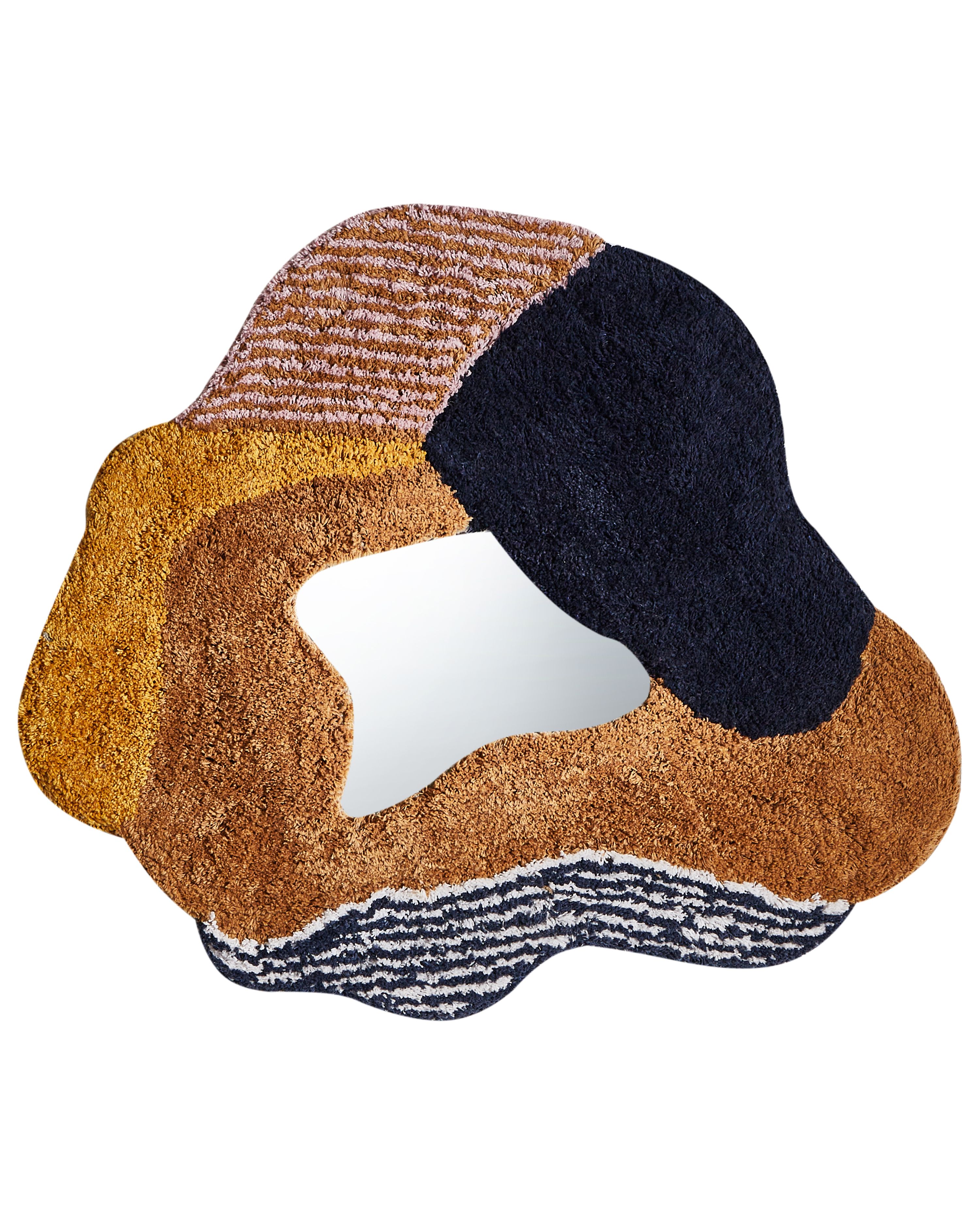 Wandspiegel ABASZA 60 cm 62 cm Katoen Meerkleurig