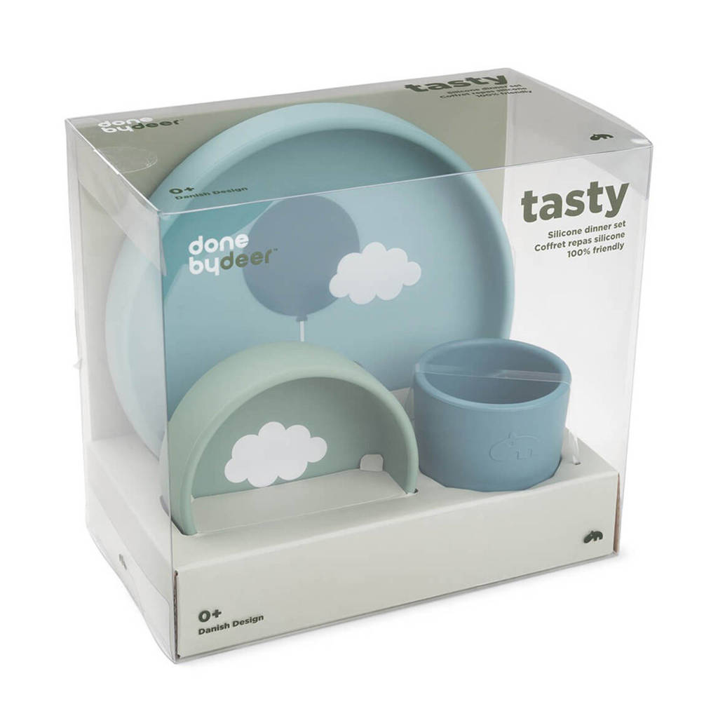 siliconen dinerset Happy Clouds