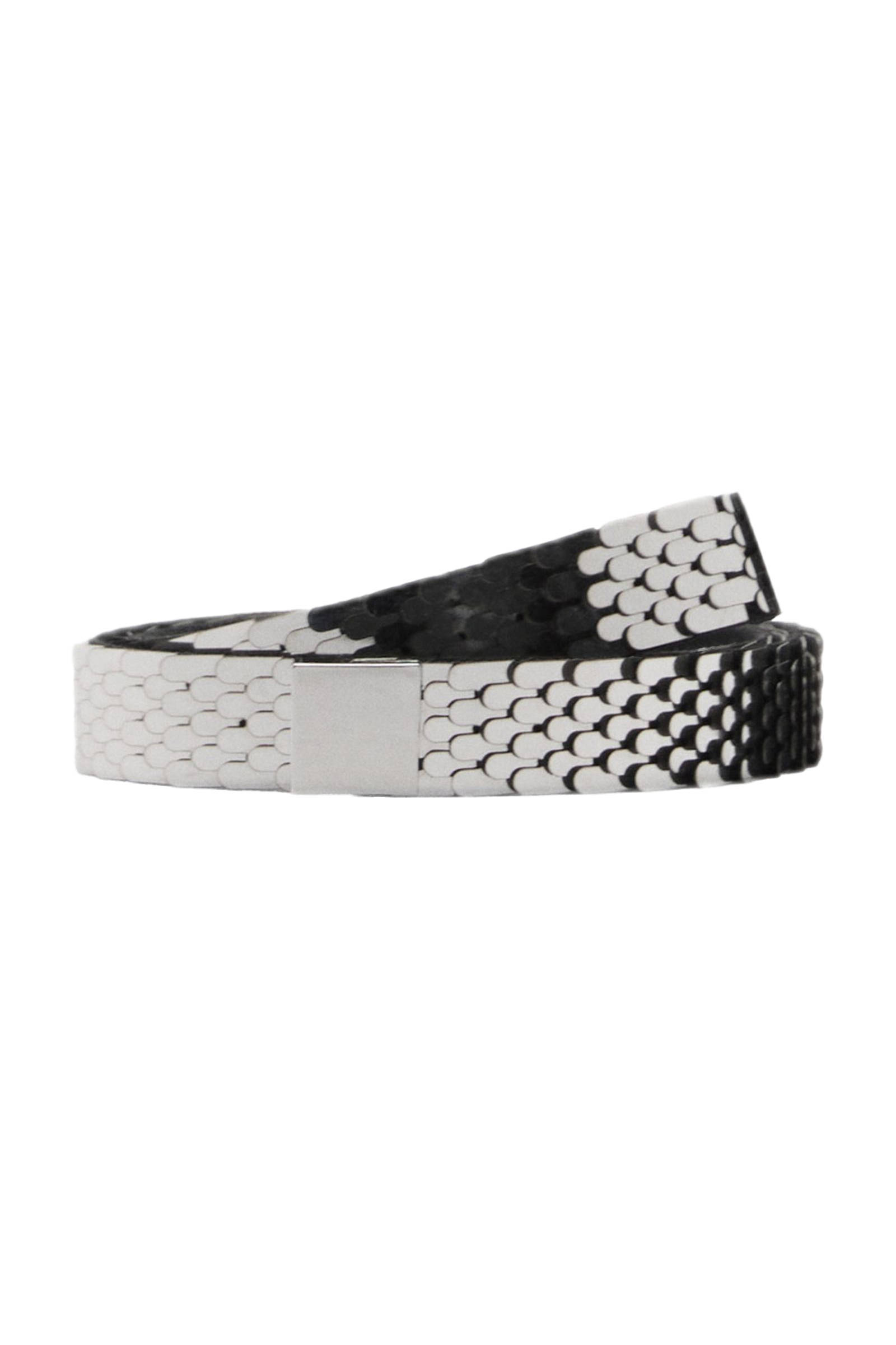 Mango metalen riem zilverkleurig