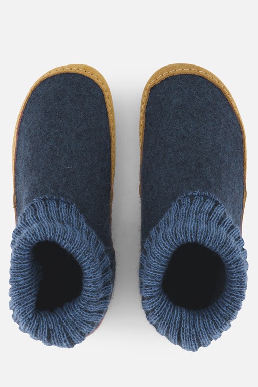 Bergstein cozy lux pantoffels blauw