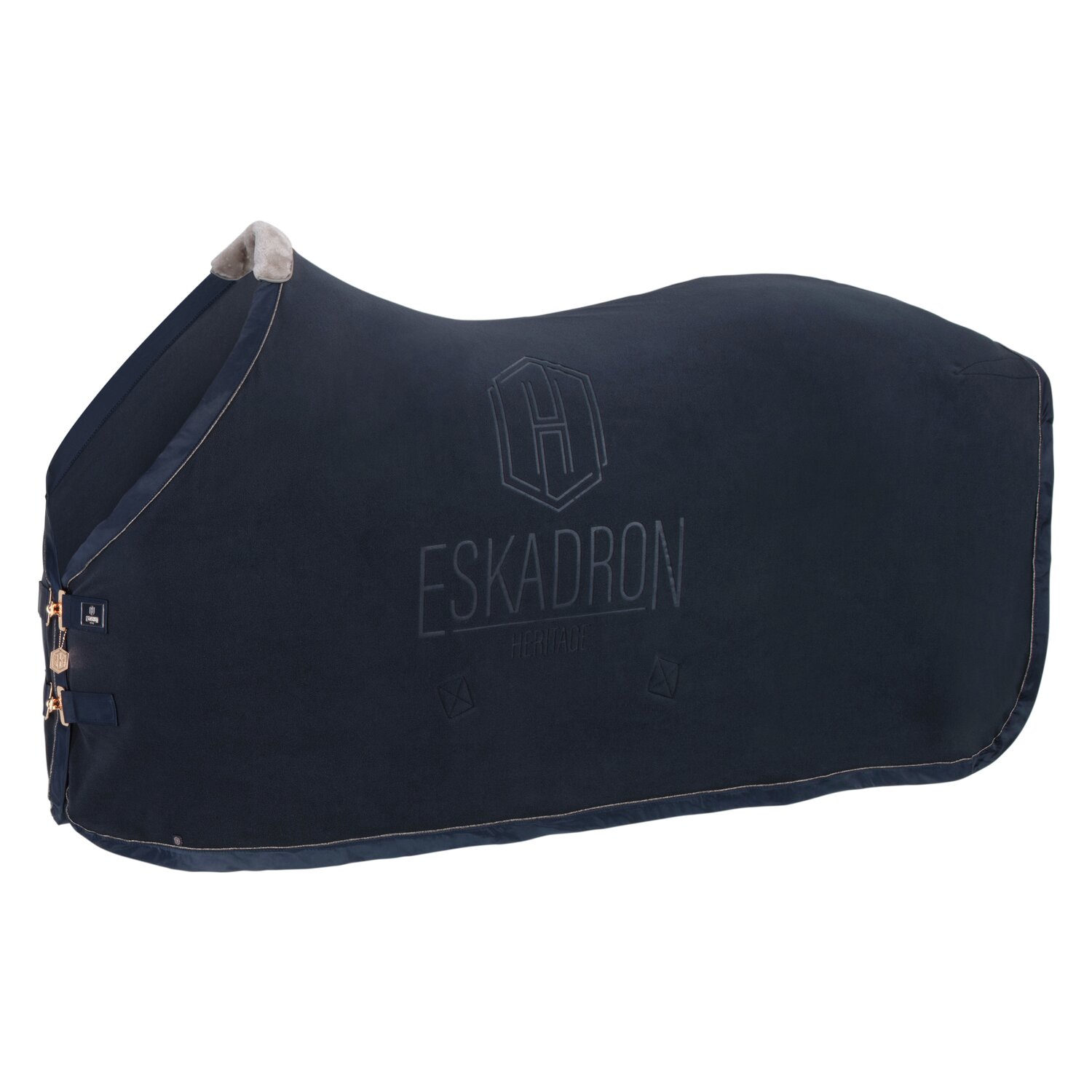 ESKADRON Heritage Abschwitzdecke Fleece Stamped  - navy