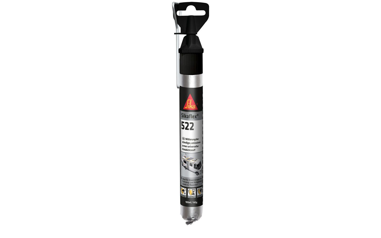 Sikaflex 522 Klebdichtstoff 300 ml Stahlgrau