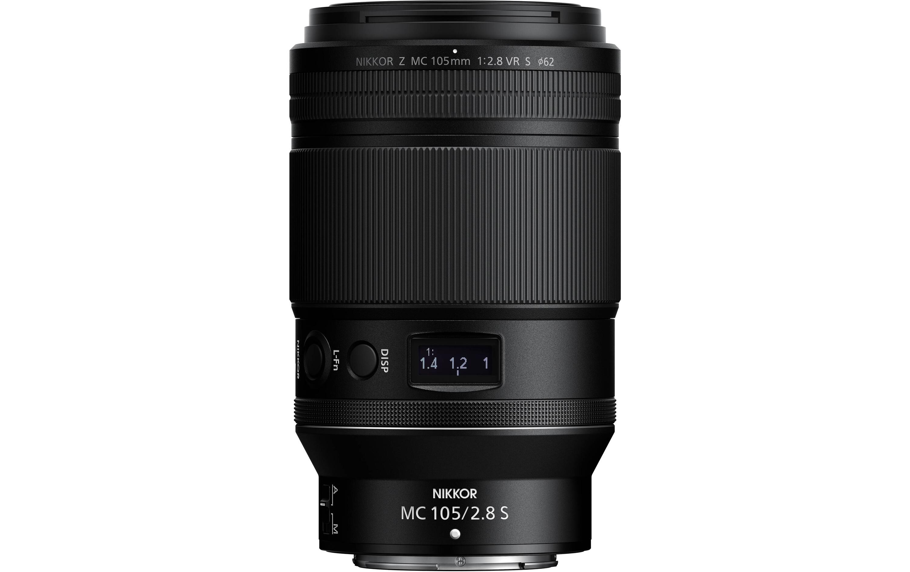 Festbrennweite NIKKOR Z MC 105mm F/2.8 VR S – Nikon Z<br>Professionelles Makroobjektiv mit mittlerer Telebrennweite