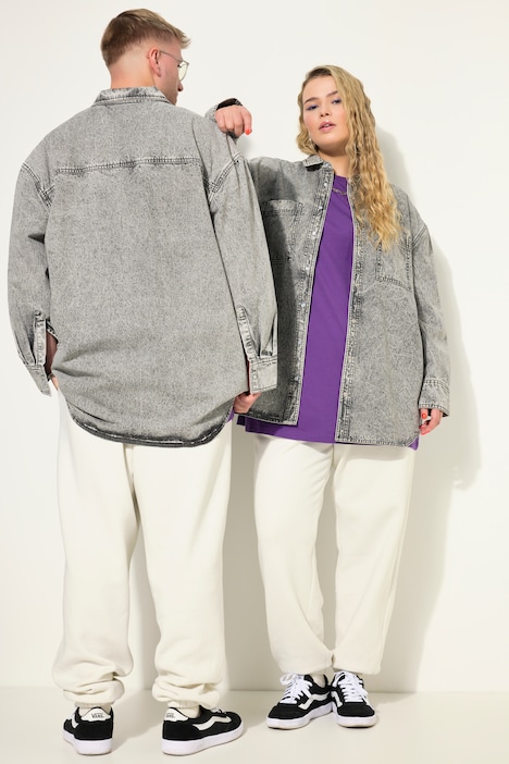 Jeanshemd, oversized, Vintage Look, Unisex