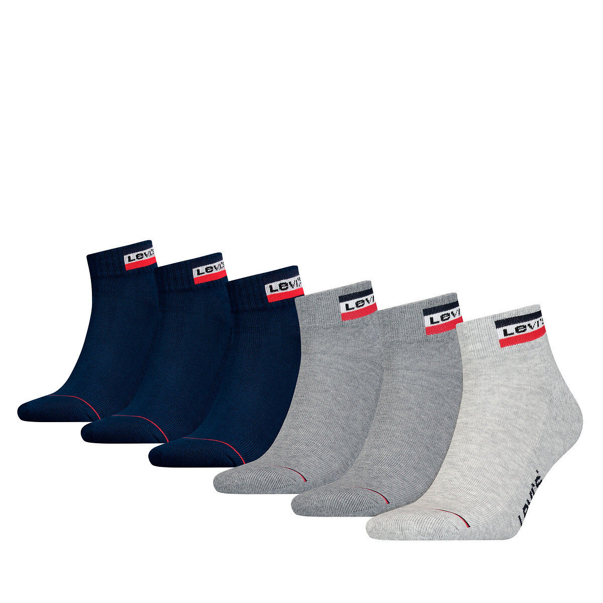 Conjunto de 6 pares de meias Levi's