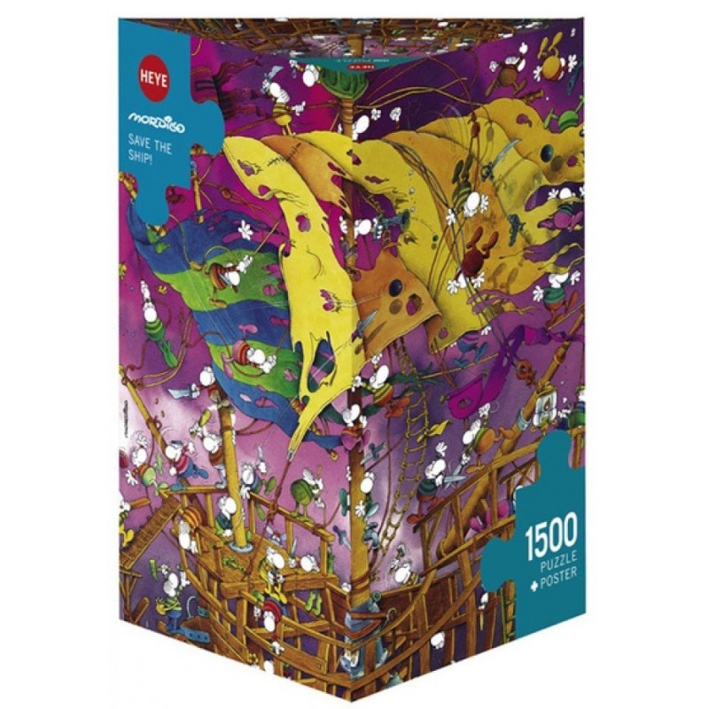 Puzzle 1500 pièces - Mordillo - Save the ship