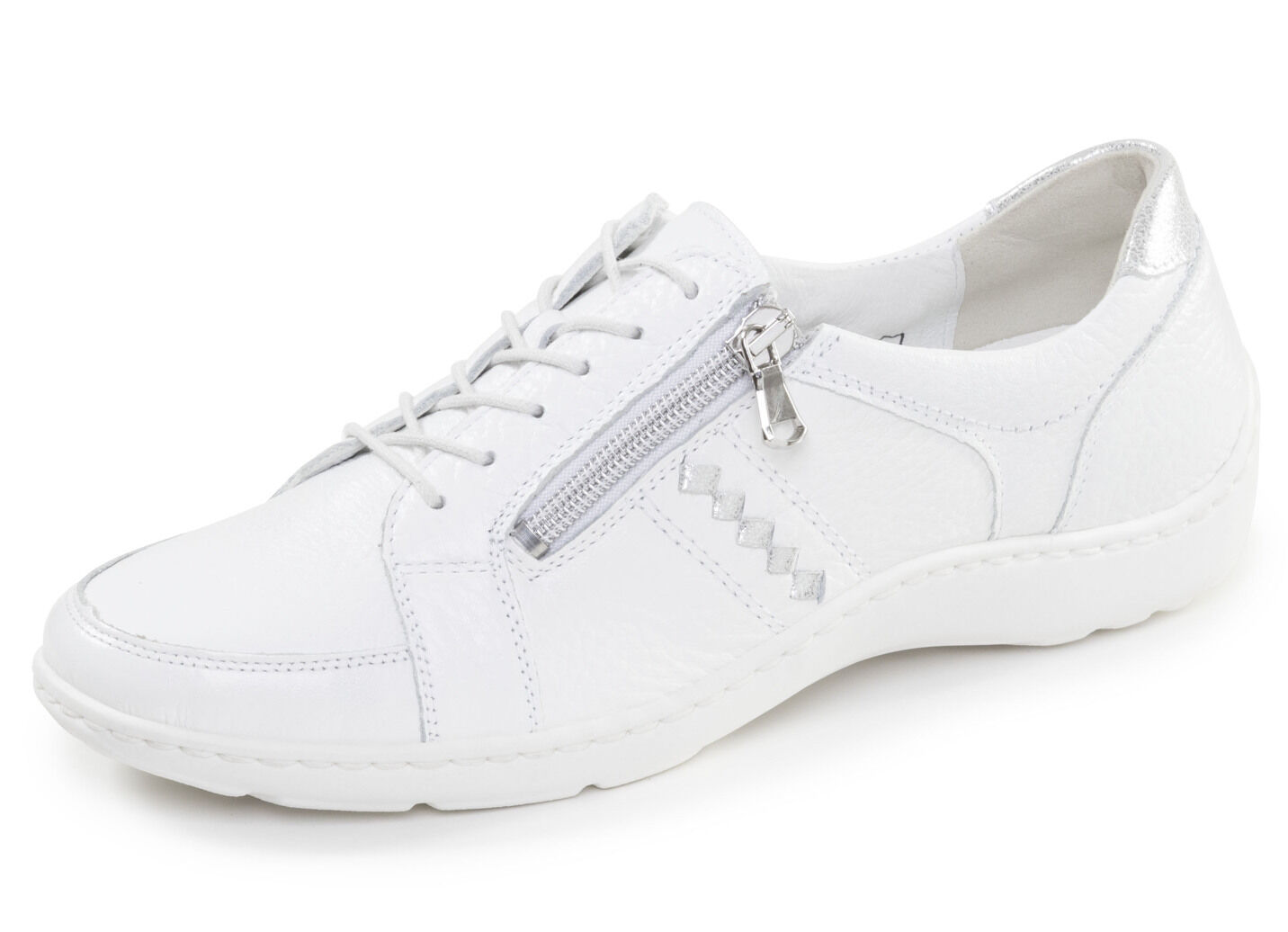 Waldläufer, bequeme Damen-Schnürschuhe, Weite H, mit herausnehmbarem Fussbett