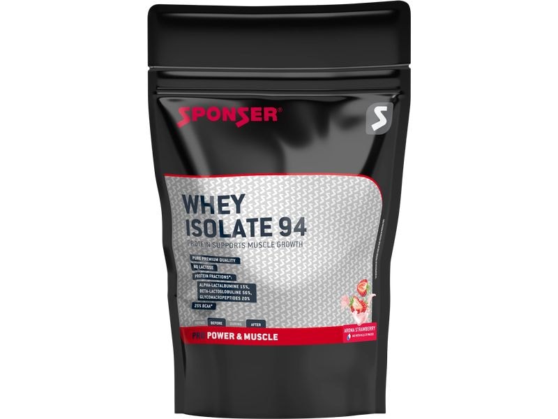 Sponser Pulver Whey Isolate 94 Nachfüllbeutel Erdbeere, 150 Protein-Pulver