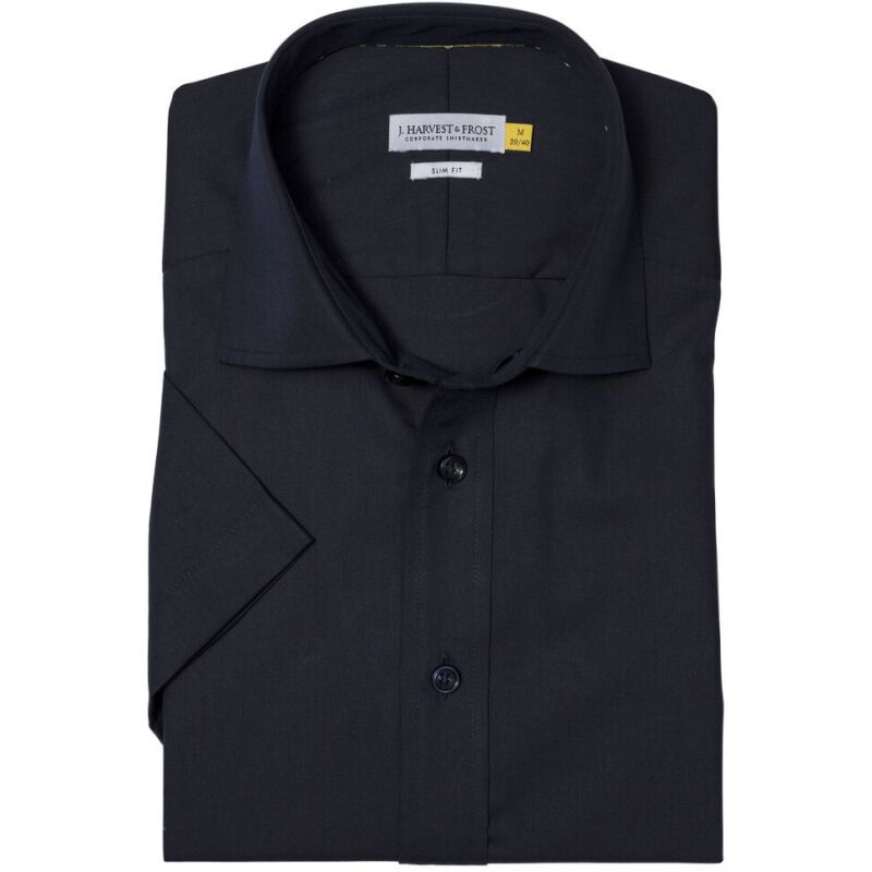 J.Harvest & Frost YB50 Twill S/SChemise Slim Fit Hommes