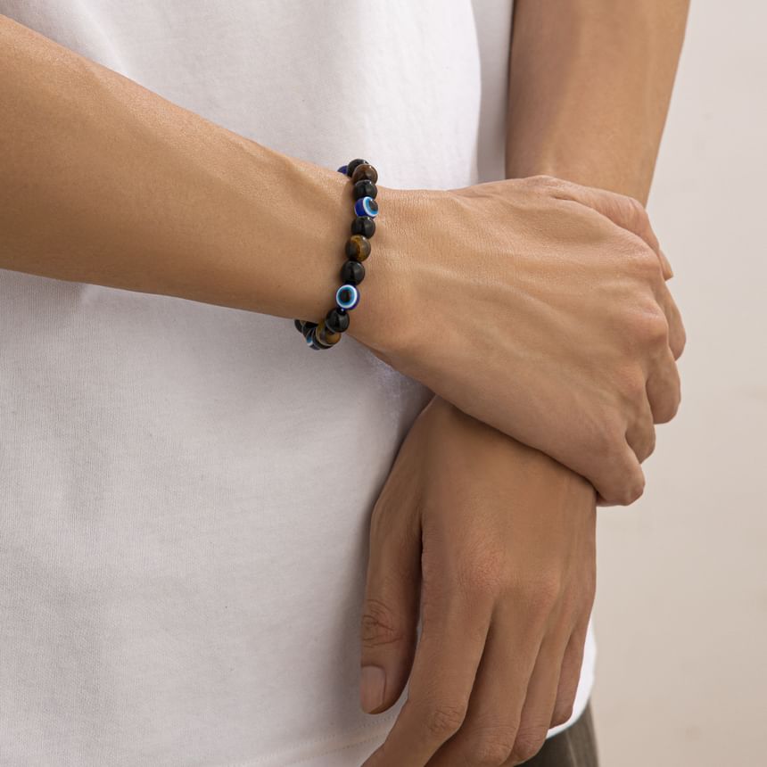 Gretlyn - Halloween boze oog nep edelsteen kralen armband