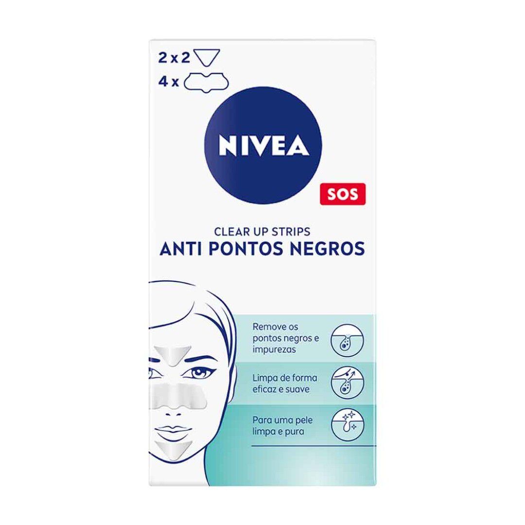 NIVEA  Tiras Anti Pontos Negros - Clear-Up Strip - 6un