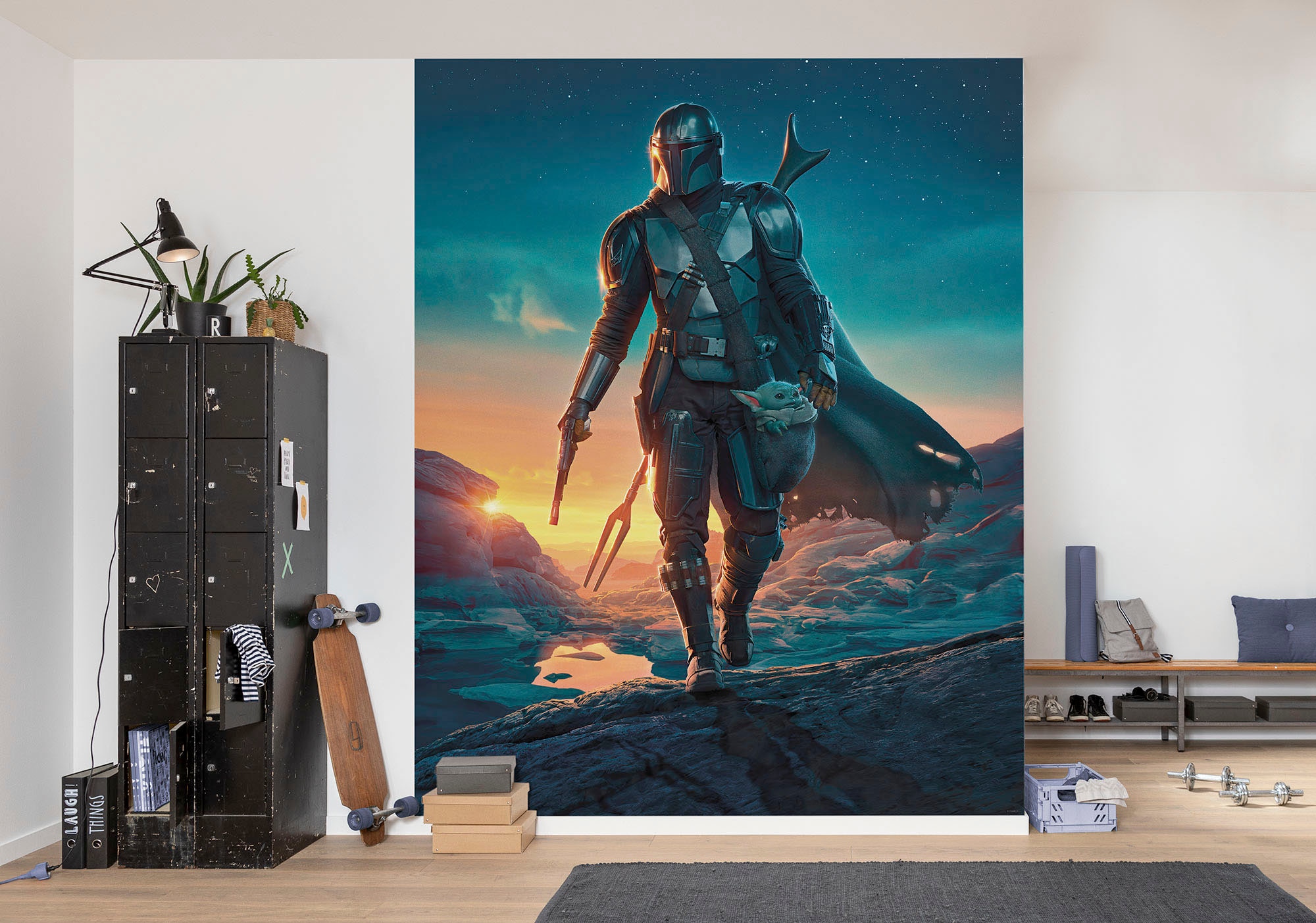 Komar Fototapete »Digitaldruck Vlies -  The Mandalorian Gunslingers - Grösse 200 x 250 cm« bedruckt glatt Kinderzimmer