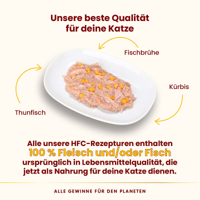 Almo Nature HFC Complete Katzenfutter Thunfisch mit Kürbis 70g