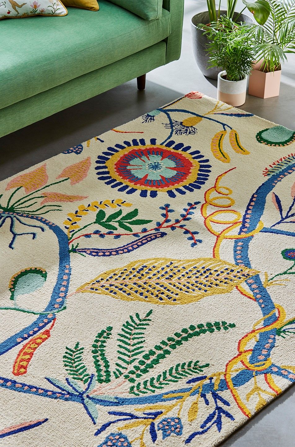 Vloerkleed Chai Sage 125706 Jackfruit  | Scion Rug Collection