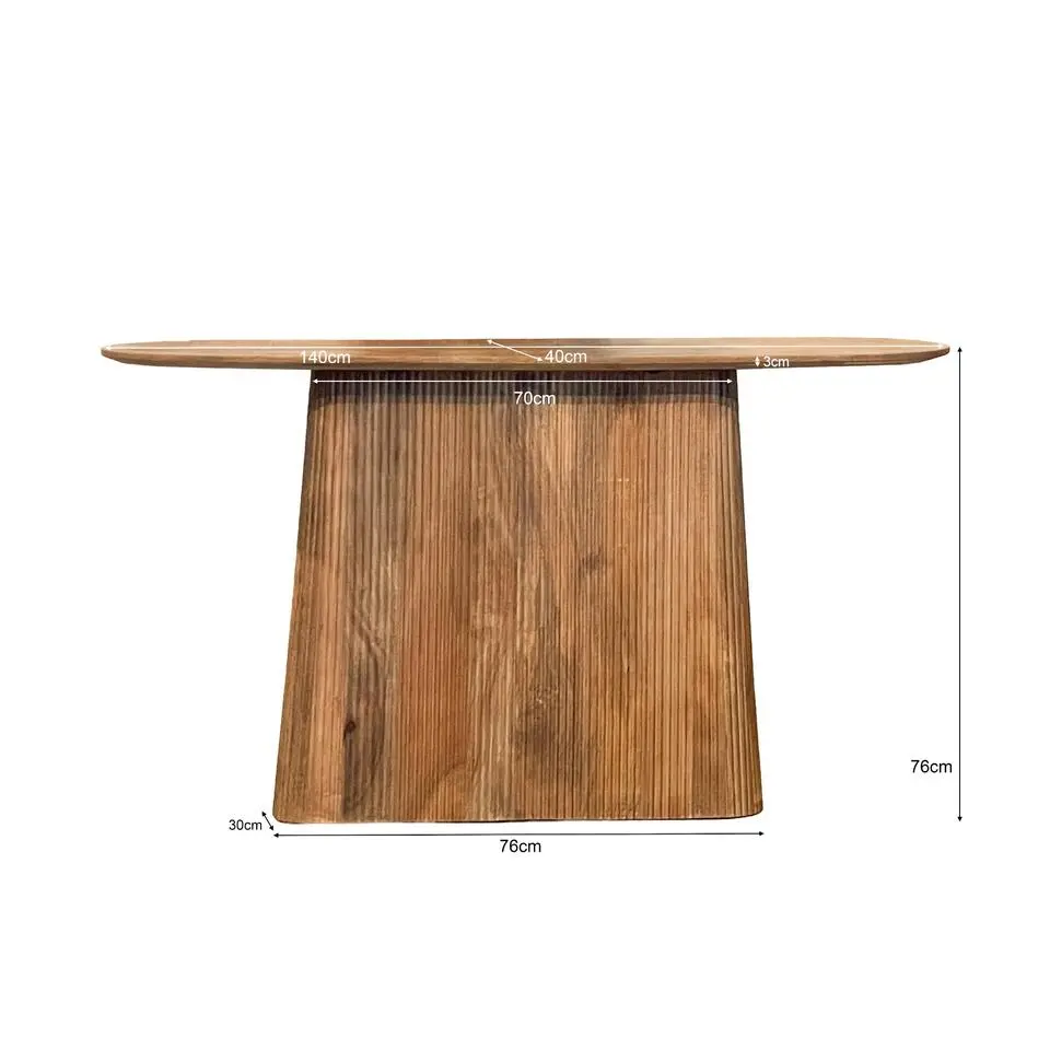 Sidetable Naturel Mangohout - 140x40x80cm - Salvator