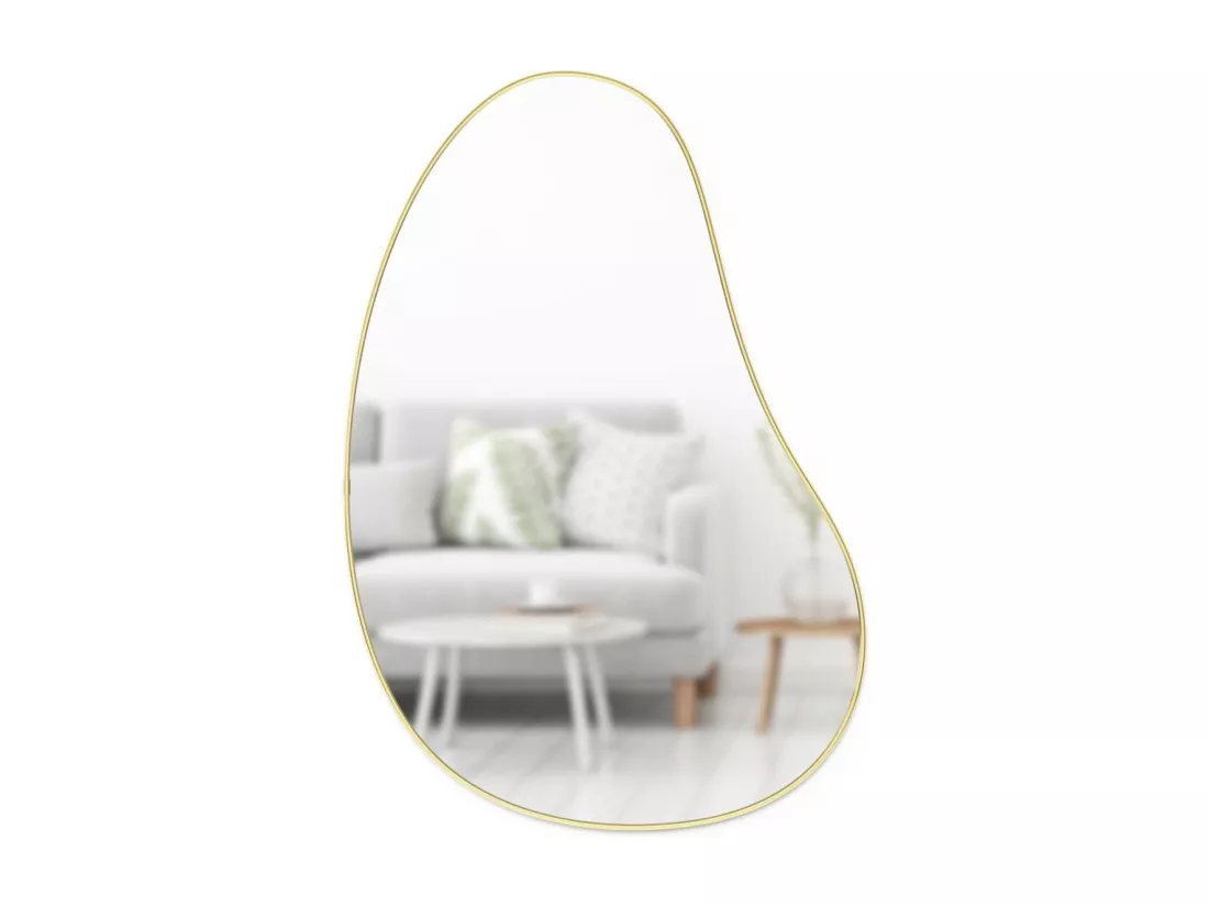 Miroir finition métallique Hubba 61 × 91 cm