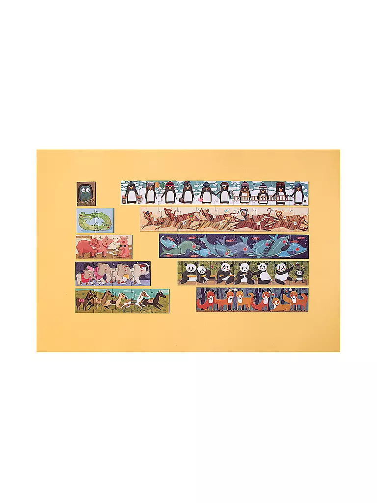 LONDJI Puzzle 10 PINGUINS 55 Teile  bunt