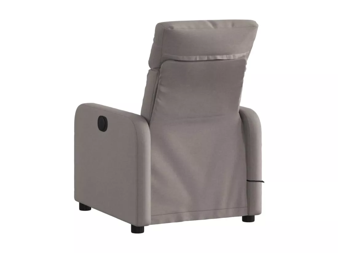 Fauteuil de massage inclinable Taupe Tissu