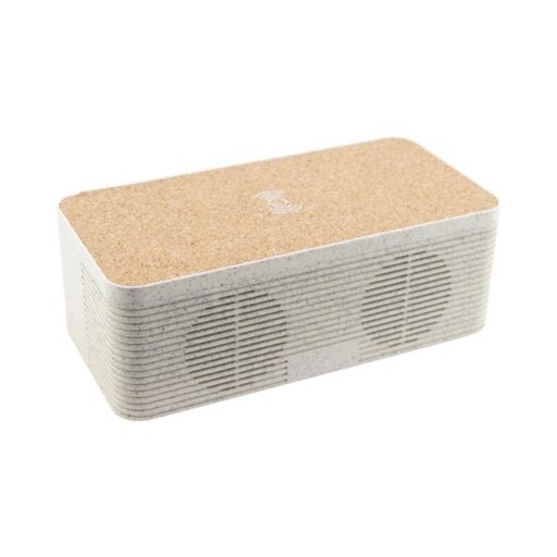 Caixa de som Bluetooth Ksix ecológica de 1200 mAh e 5 W com carregador sem fio Qi
