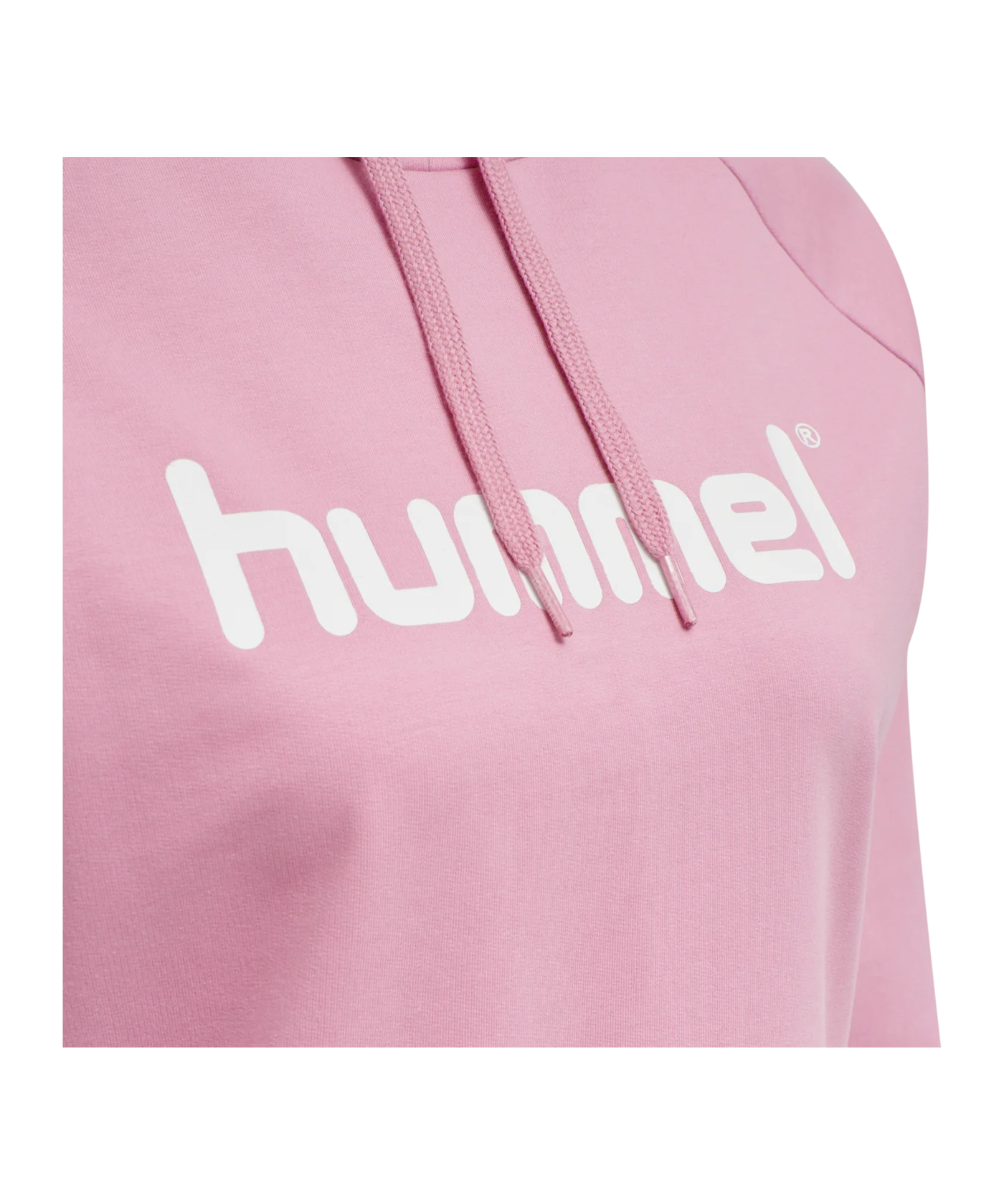 Hummel Cotton Logo Hoody Damen Rosa F3257