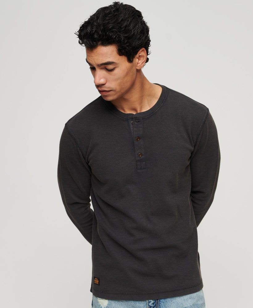Superdry  Waffle Long Sleeve Henley