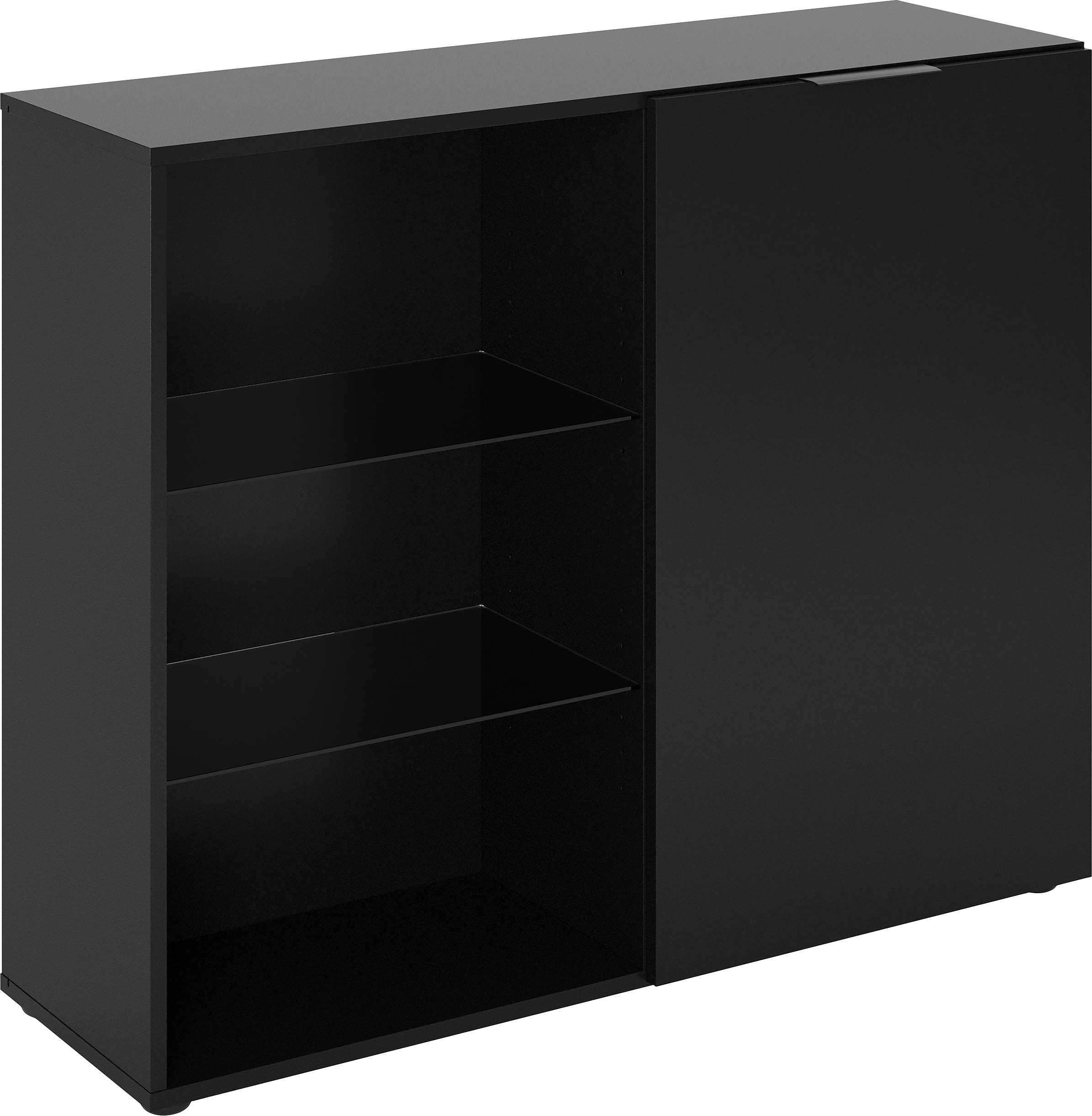 FMD Standvitrine »Dark« mit 2 Glaseinlageböden,  Breite ca. 99 cm