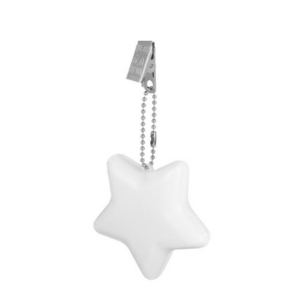 LED Handtaschen Licht Rucksack Anhänger Taschenlicht mit Touch Sensor   Clip Stern - Weiss
