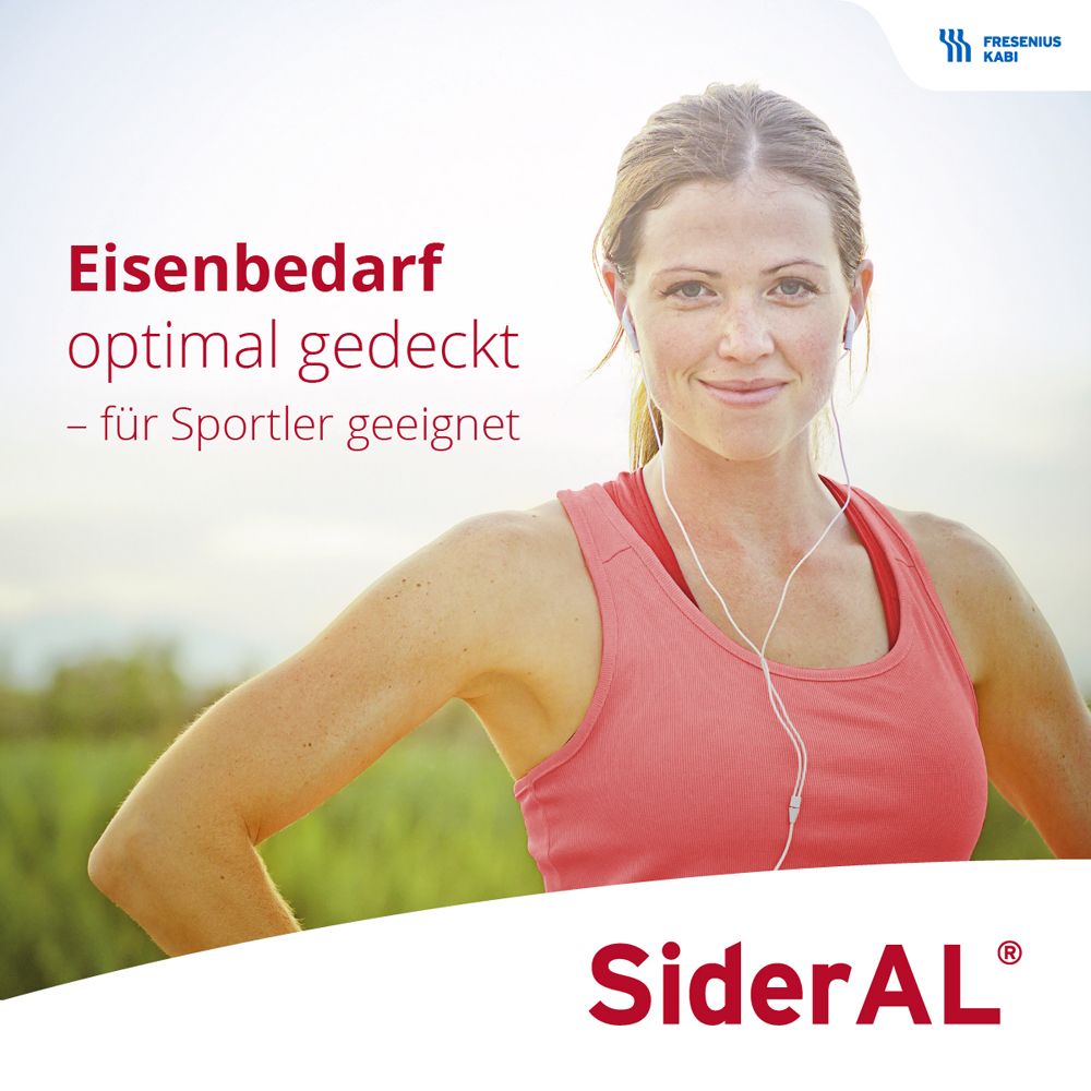 SiderAL® Eisen 14mg Cola mit Vitamin C | Nahrungsergänzungsmittel bei erhöhtem Eisenbedarf in der Stillzeit & beim Sport