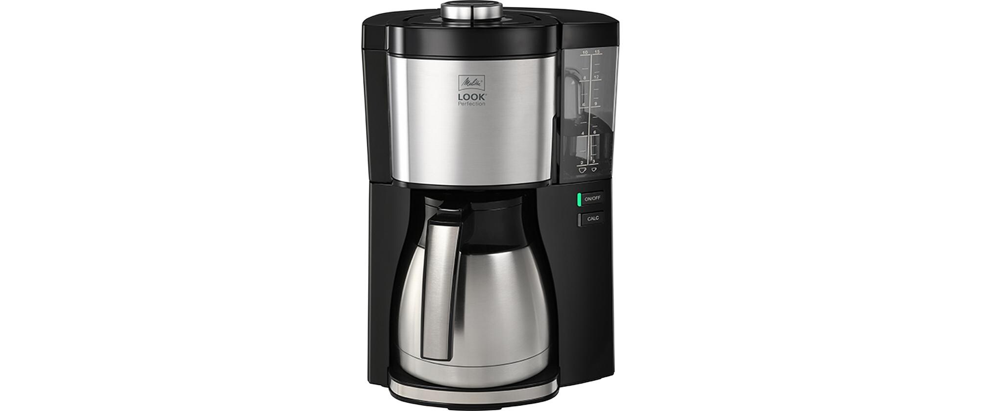 Filterkaffeemaschine Look Therm Perfection Schwarz<br>Kannendeckel mit komfortabler Easy Click Funktion