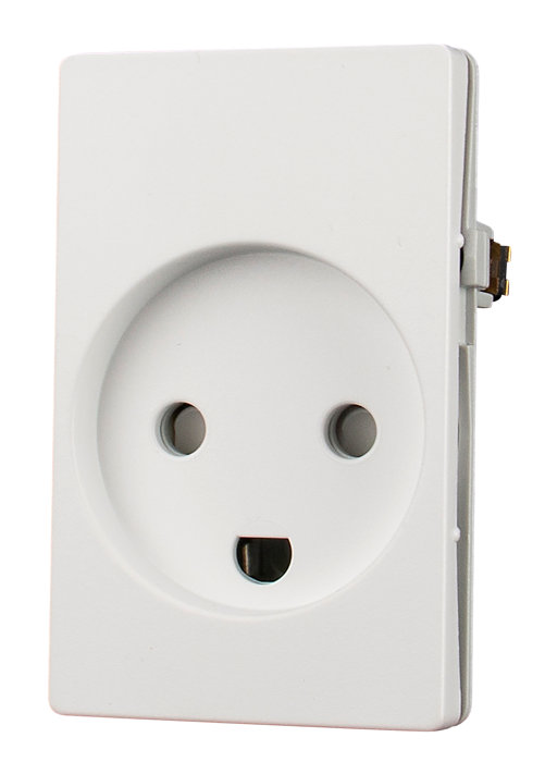 LK FUGA® stikkontakt m/jord hvid 1,5 modul