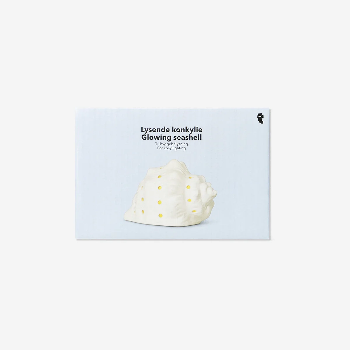 Muslingeformet lampe i keramik