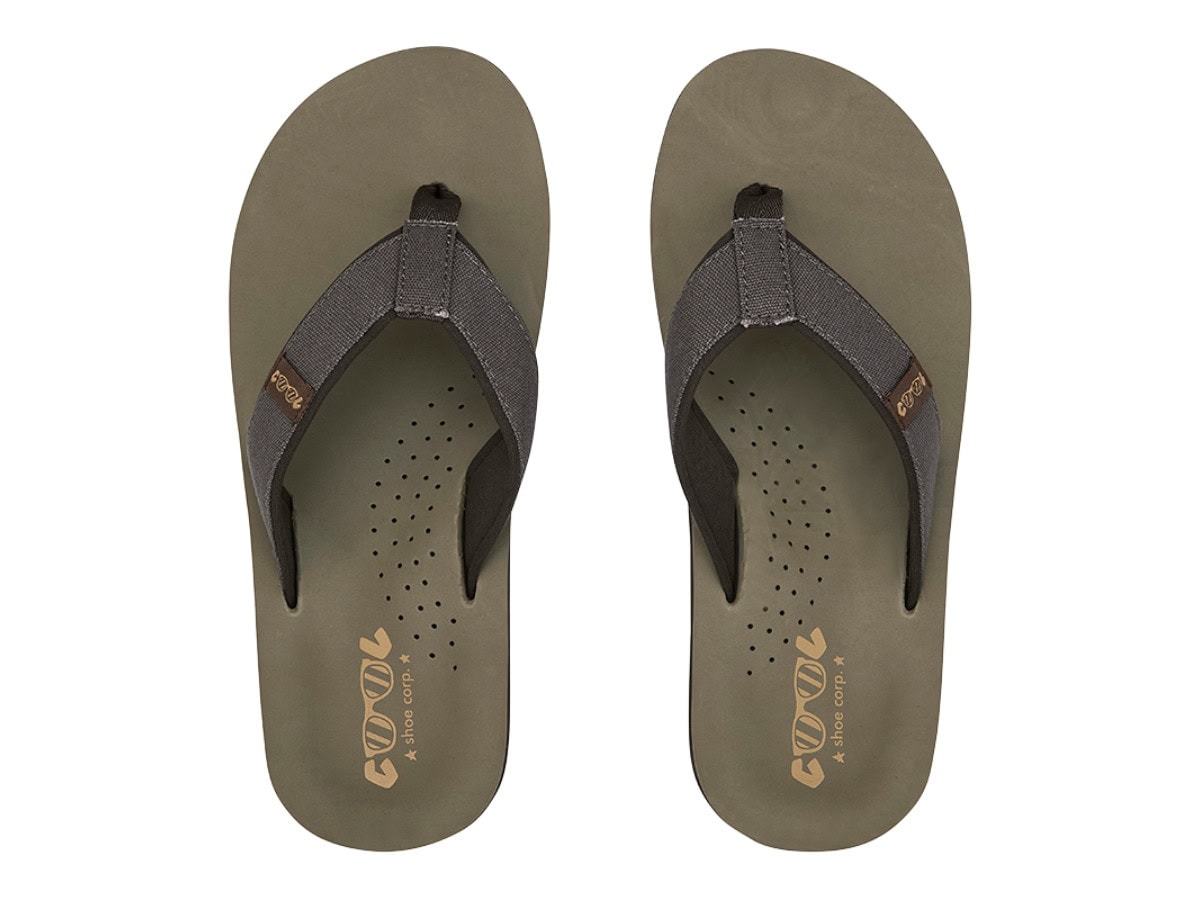 Cool Shoe Corp. Log heren slippers - Kaki