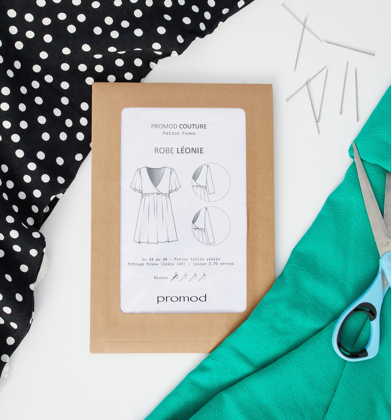 Patron papier robe LEONIE - Ecru