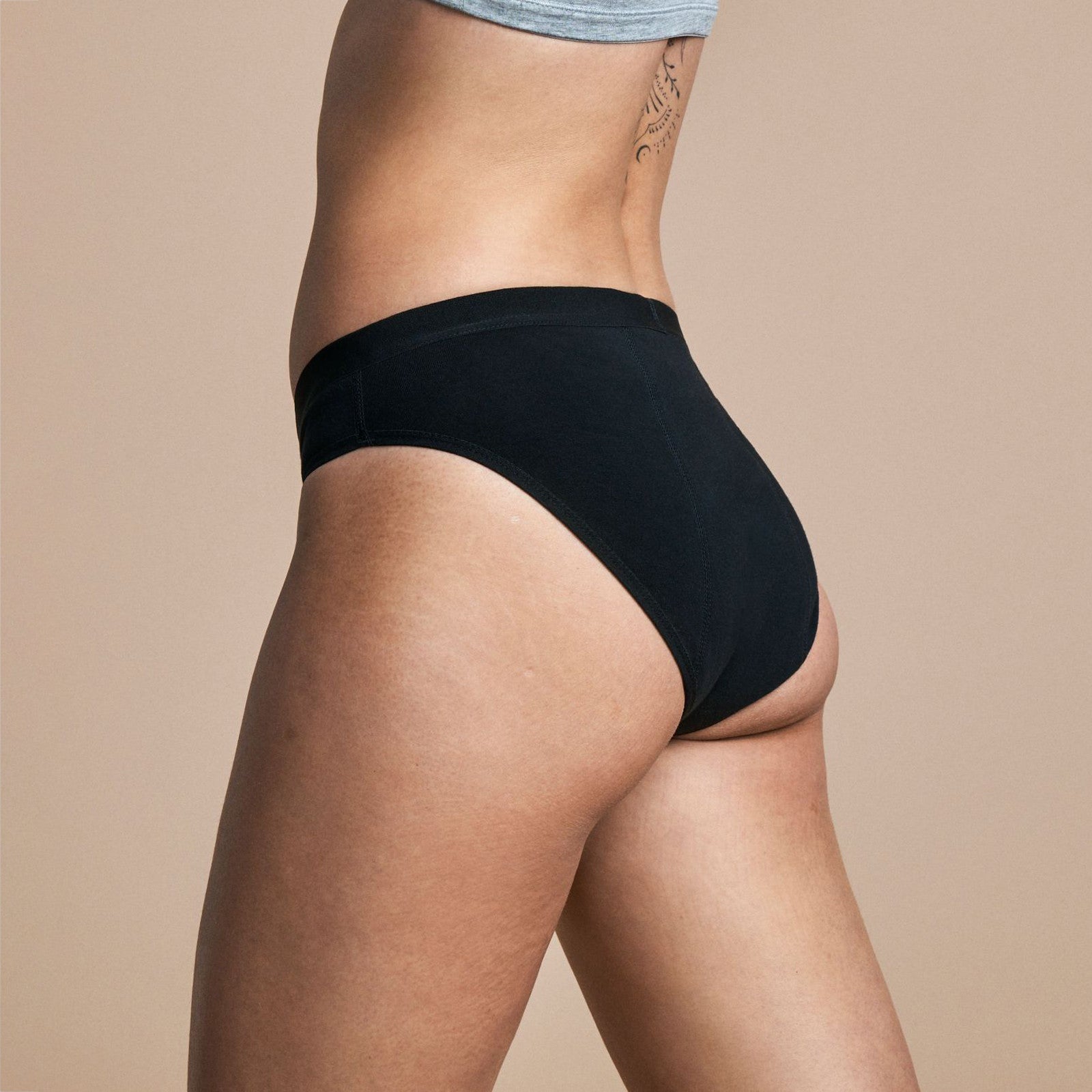 Menstruations-Unterhose Bikini Modell Heavy Flow Black