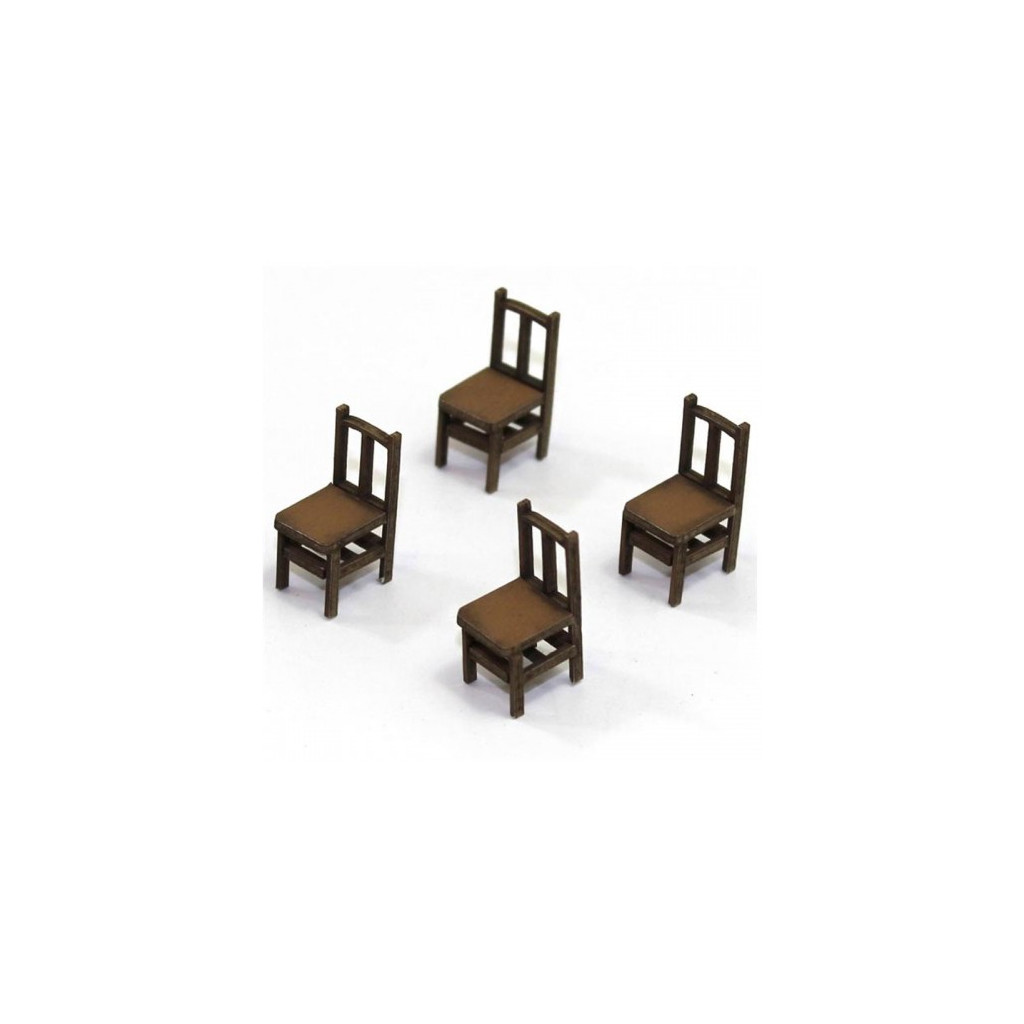 Chaises à Dossier Banister A (x4)