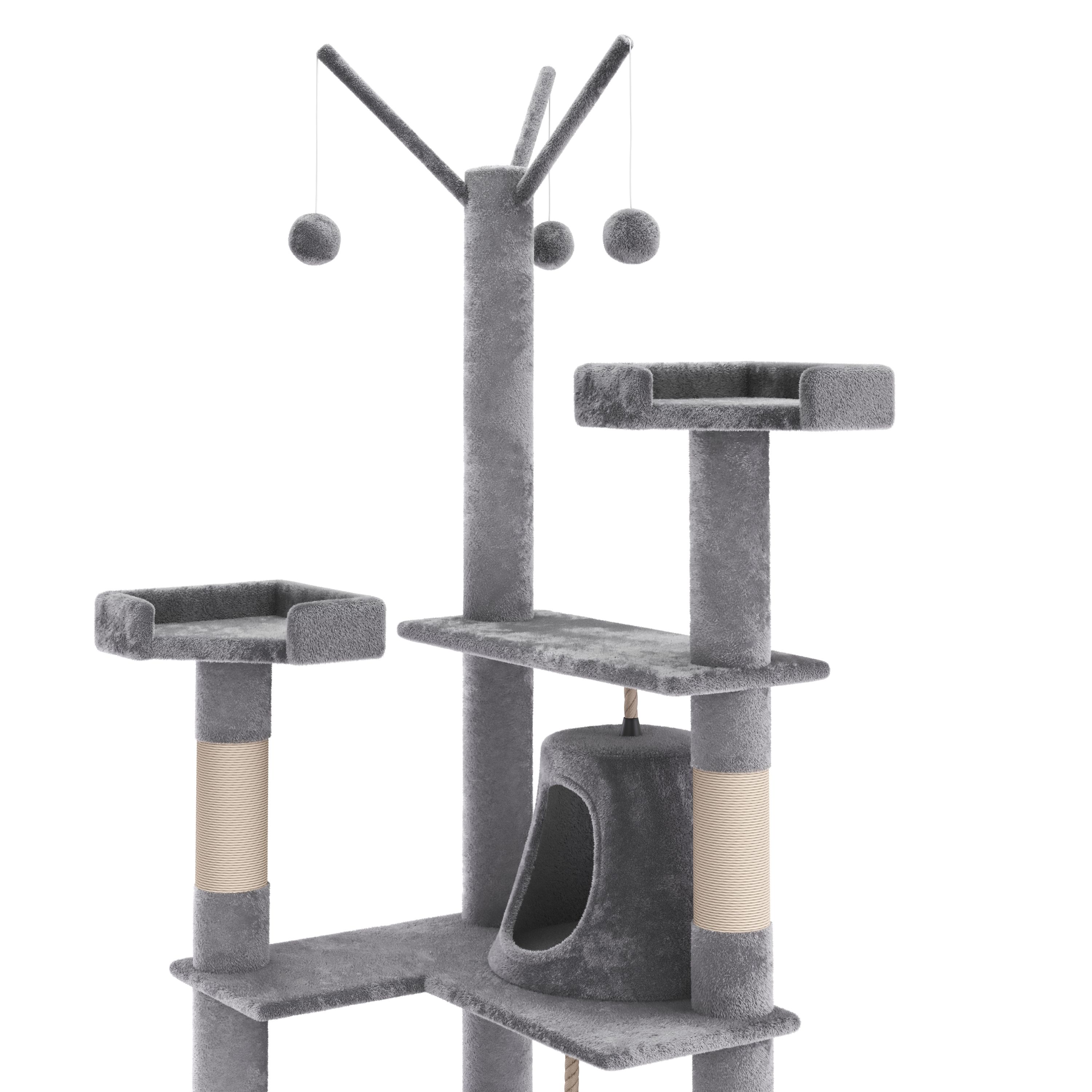 Katzenbaum MOLLY 210 cm grau
