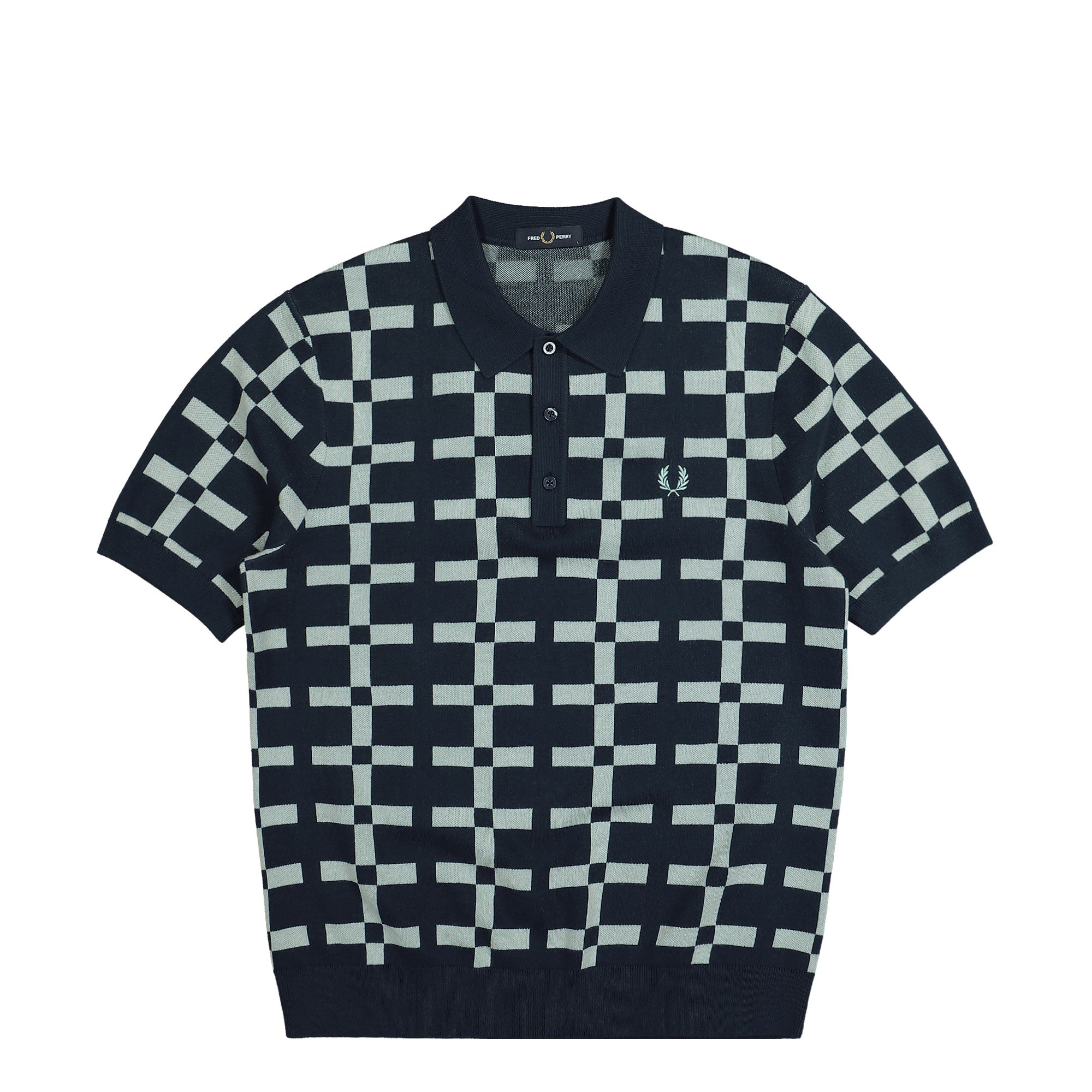 Fred Perry<br>Geometric Jacquard Knit Shirt