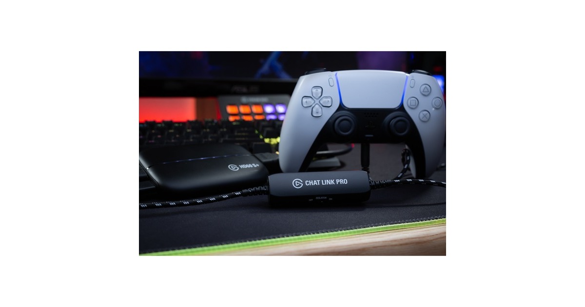 ElgatoChat Link Pro kabel  (Zwart, PS5, PS4, Nintendo Switch)