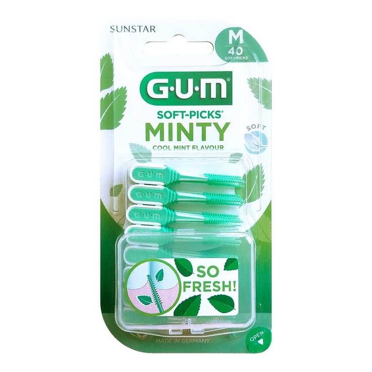 GUM Soft-Picks Minty medium, 40 St