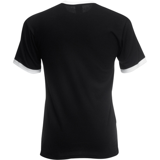 Camiseta de manga curta com bordas em cores diferentes da Fruit of the Loom.